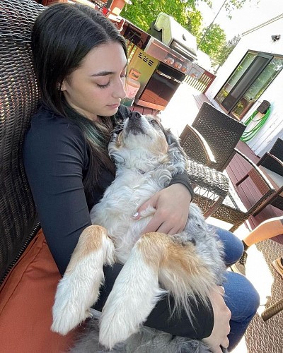 Photo de mon toutou et moi